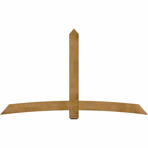 Ekena Millwork Bellingham Rough Sawn Timber Gable Bracket, Western Red Cedar, 96"W x 56"H x 4"D x 6"F, 14/12 Pitch GBW096X56X0406BEL00RWR - main